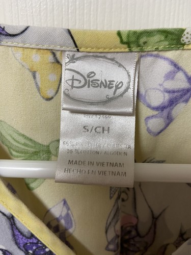 Disney Eeyore Oh Bow Is Me! Bowties Hearts Small Scrub Top Pockets - Picture 3 of 9