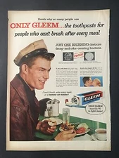 1956 Vintage Ad for Gleem with GL-70