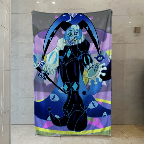 Shadow Milk Cookie Blanket Multi-eye Wizard Girl Print Warm Fleece Throw Blanket - Picture 12 of 60