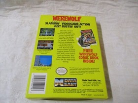 NINTENDO NES WEREWOLF WITH BOX STYROFOAM AND PAPERWORK