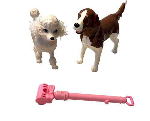 Mattel Barbie Dog Pooper Scooper My Glam Pets Poodle & Pet Pals Dog