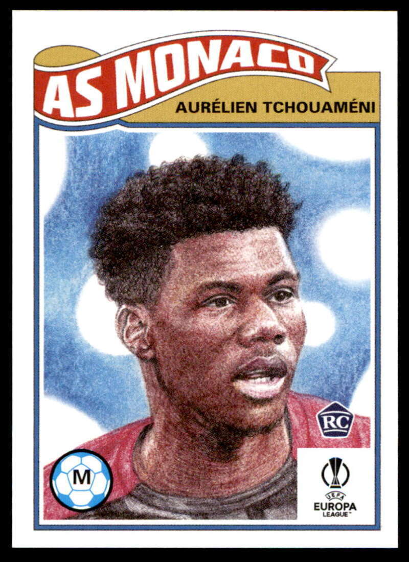 Aurelien Tchouameni 2021 Topps Living Set UEFA Champions League #408 RC