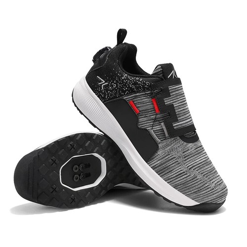 Mtb Cycling Shoes Outdoor Flat Pedal Mountain Men's Lock Cleat Bicycle Sneaker - Picture 9 of 24