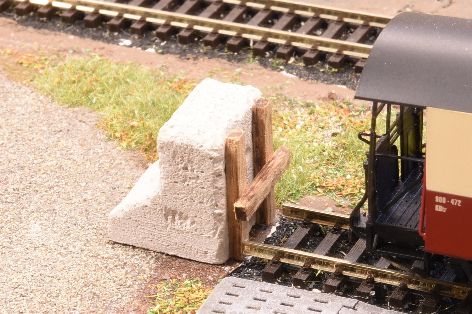 Modellbau Voth H0-06 Betonprellbock Eisfelder Talmühle HSB H0m, unkoloriert