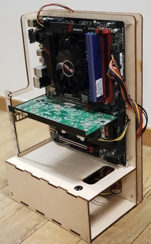 OPEN PC Case - W-CASE 1 ATX / Hand made / Test bench / RAW HARDWARE - Zdjęcie 2 z 23