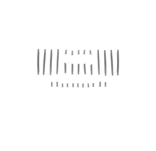 Fit For Audi Q3 2013-2015 ABS Silver Front Center Mesh Grille Grill Strip Trim - Foto 4 di 11