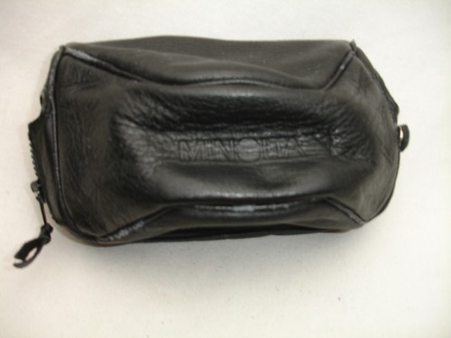 MINOLTA Camera leather Case Pouch , Vintage, Genuine 5" x 3" x 1.5" #5307