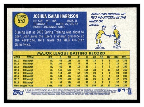 2019 Topps Heritage Base cards #301-723 Pick your Card(s) - Picture 190 of 427