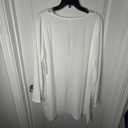 Liz Claiborne Women's Plus White Dress Swimsuit Cover-Up, 16 NEW - Picture 5 of 5
