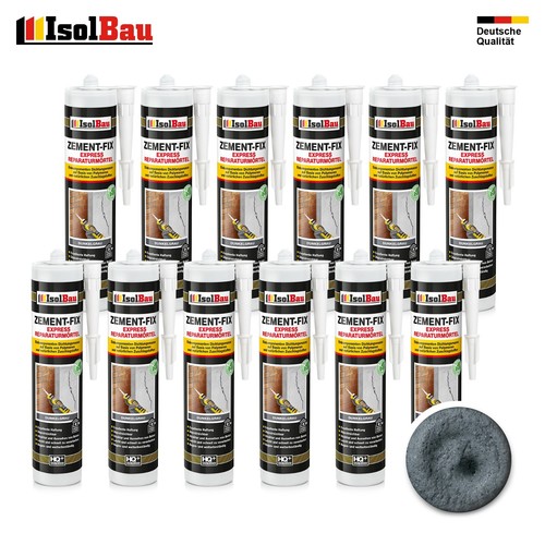 Zement-Fix Reparaturmörtel 1-48 x 300ml Betongrau Dunkelgrau Zementgrau Express - Bild 32 von 48