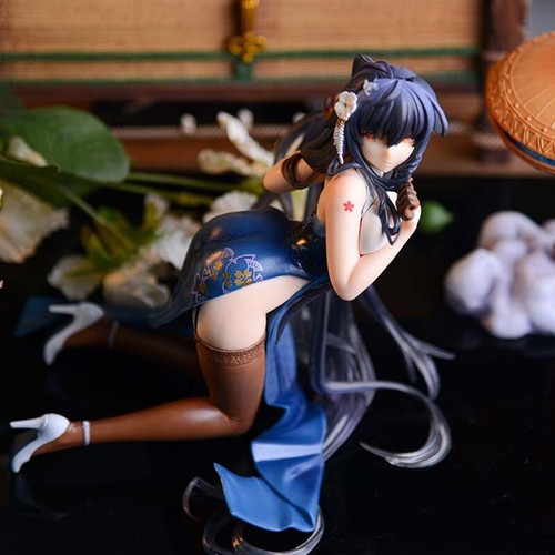 NEW Anime Cheongsam Girl Sirius Kneeling Figure 1:8 PVC Statue Model Toy No Box - Picture 1 of 7