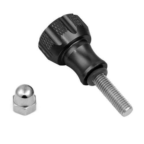 Adattatore attacco treppiede pomello bullone dado pollice lungo/corto vite per Gopro 9 8 - Foto 7 di 14