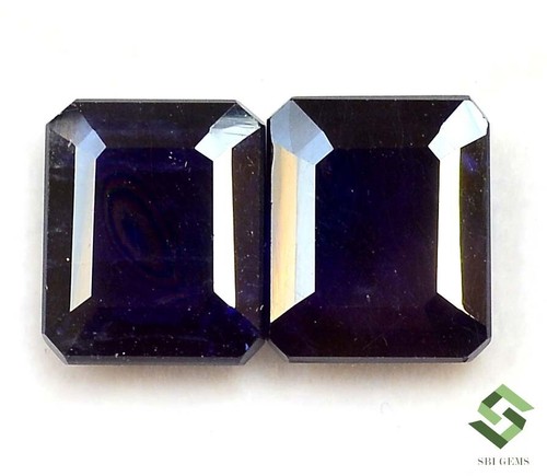 12x10 mm Natural Blue Sapphire Octagon Cut Pair 18.26 CTS Loose Gemstones GF - Picture 4 of 6