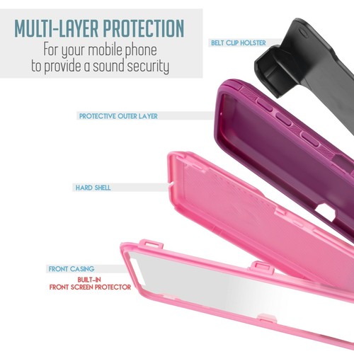 For Nokia X100 Built In Screen Heavy Duty Holster Kickstand Full Body Case - Bild 21 von 25