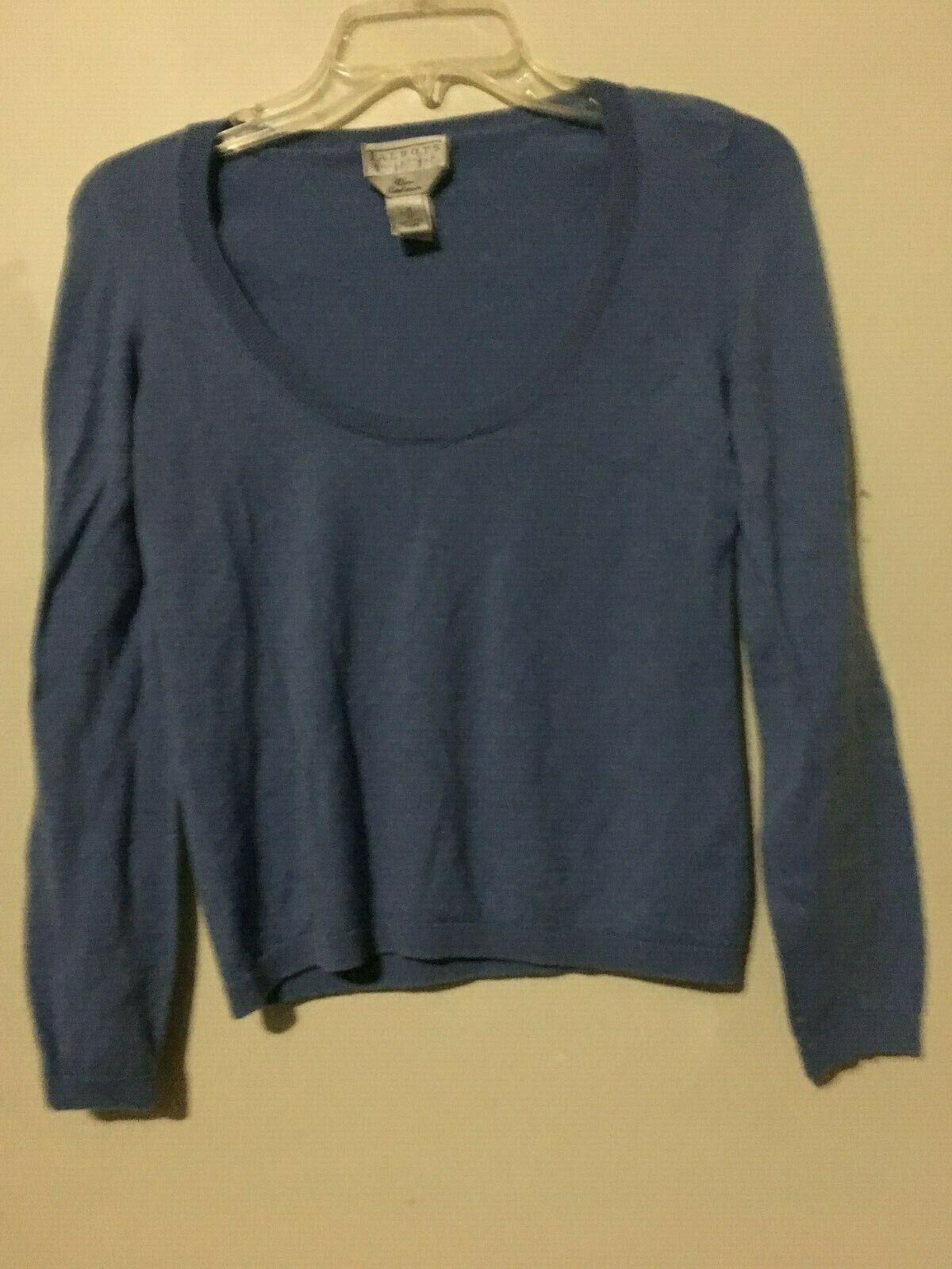 Talbots 100% Pure Cashmere bluee Sweater Size M Women Top Talbots 100% Pure Cashmere bluee Sweater Size M Women Top