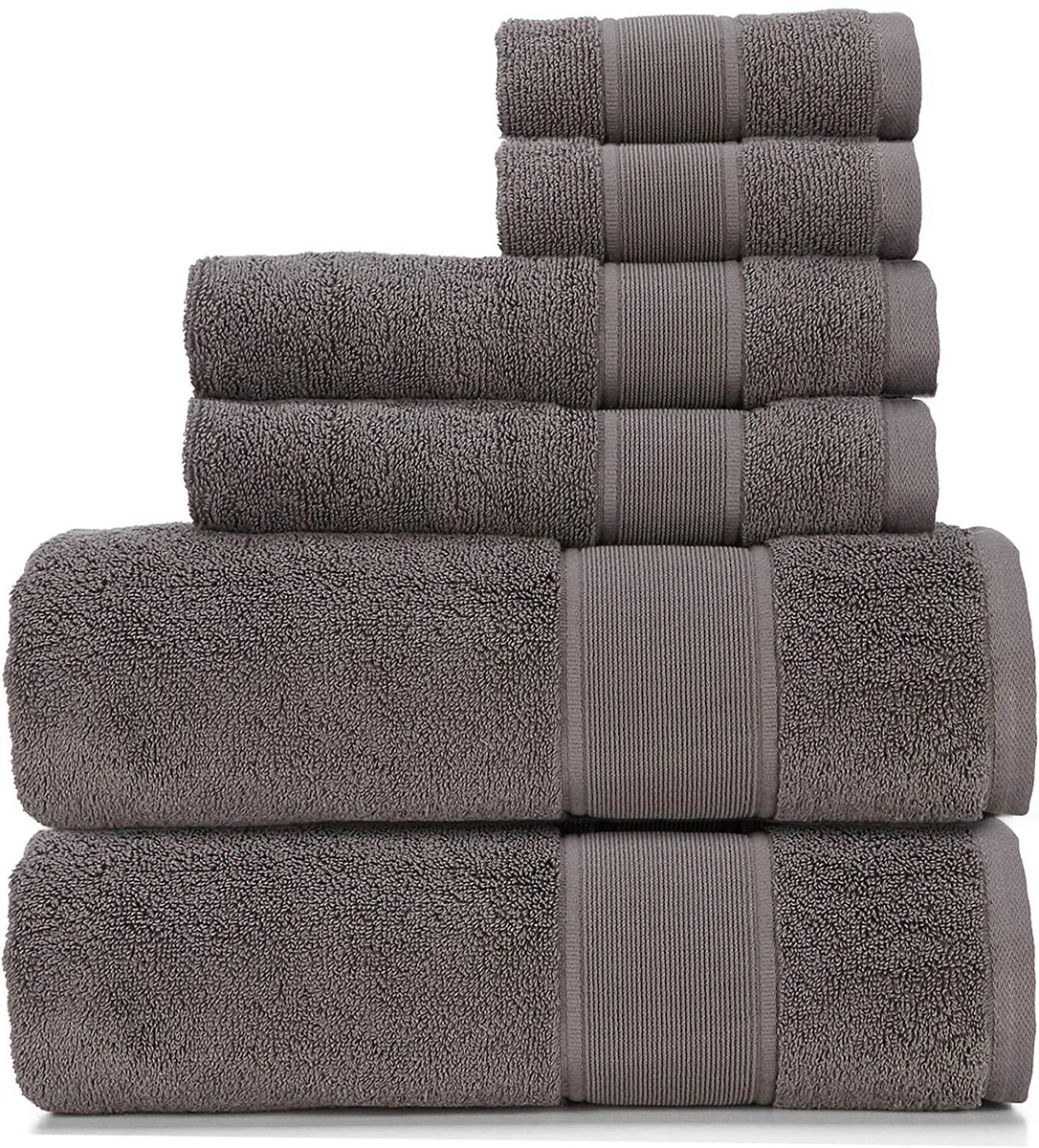 Lauren Ralph Lauren Sanders True Charcoal 6 Pc Bath Hand Towel