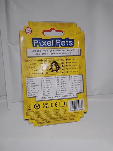 Retro Tamagotchi Style Pixel Pets Electronic Game red Pocket sized Set - Picture 2 of 2