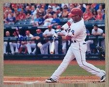 Leury Garcia Signed 8x10 Photo Texas Rangers White Sox MLB RAD