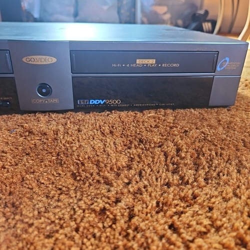 Go Video DDV9500 Dual Deck Hi-FI VHS VCR Recorder - (Li£e New) - Picture 3 of 7