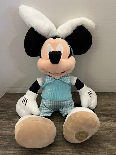 Disney Store 20 Zoll OSTERN Mickey Mouse Plüschpuppe Frühling Hase Hasenohren blau - Bild 2 von 3