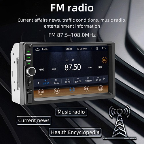 Autoradio 7" Doppio 2 Din Touch Screen Carplay Android Auto Lettore MP5 BT - Foto 4 di 17