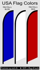 USA flag Old Glory colors SWOOPER FEATHER FLAG BANNER SIGN