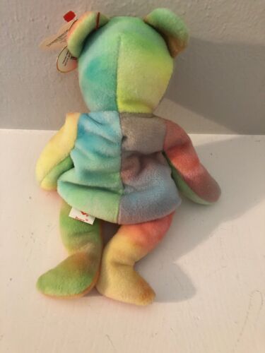 Ty Beanie Baby EXTREMA RAREZA Oso de la Paz PVC Pellets Etiqueta Errores 1996 Retirado Wow - Imagen 3 de 3