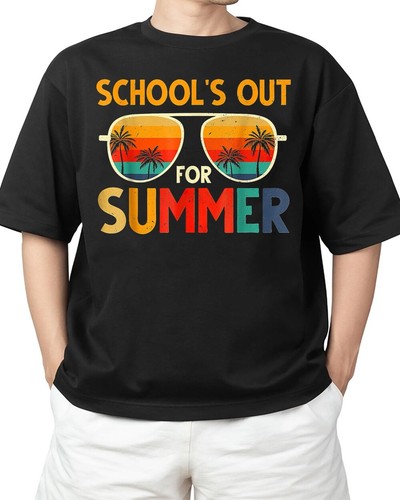 Summer Last Day Of School Teacher T-Shirt Cool Vibe Gift for Him/Her S-4XL - Picture 1 of 5