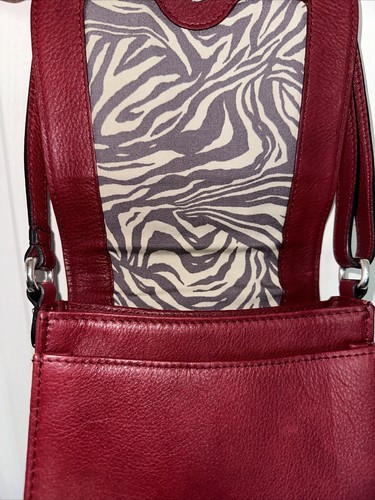 Brighton Mini Red Leather Crossbody Purse E96867 $175 - Bild 2 von 11