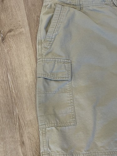 Columbia Men Outdoor Hiking Camping Cargo Utility Khaki Cotton Shorts Size 40 - Picture 2 of 12