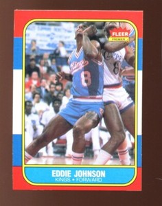 1986 Fleer #51 Eddie Johnson Set Break