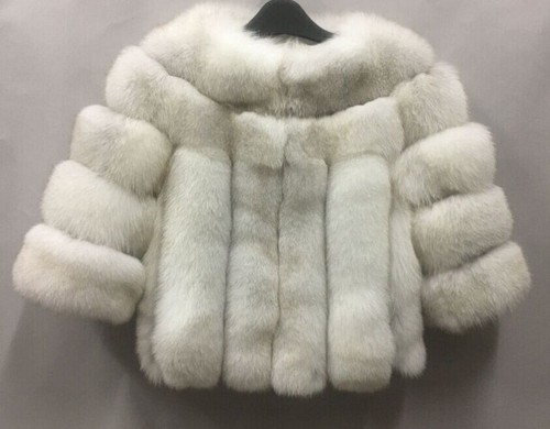 Fashion Women's Real Fox Fur Coat Jacket Winter Warm Outwear Luxury Fur Overcoat - Picture 11 of 19