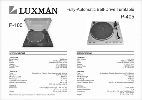 Luxman P-100 y P-405 Tocadiscos Brazo Cartucho Stylus Alineación Transportador - Imagen 2 de 6