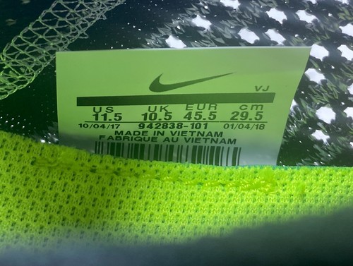 Zapatos deportivos Nike Free Rn Flyknit 2018 - para hombre talla 11,5 - negros - 942838 101 - Imagen 9 de 16