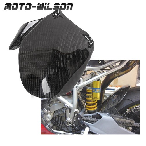 For Ducati 749 999 Rear Hugger Short Version 100% Carbon Fiber-Gloss Twill - Foto 1 di 15