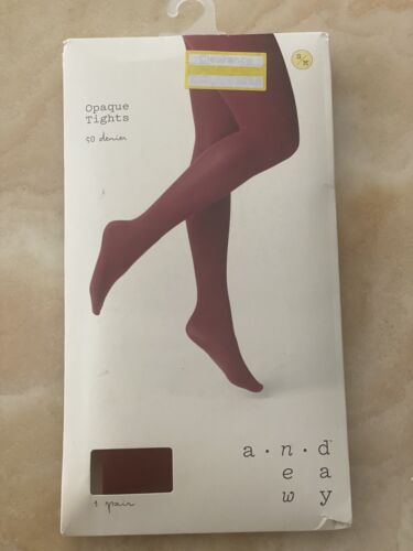 SEXY WOMEN OPAQUE TIGHTS LOT 2-BIG CHERRY COLOR -SIZE S/M BRAND -“A NEW DAY” - Picture 3 of 24