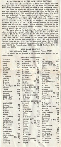 1972 APBA Football Season Original Full Set Roster Sheet Dolphins 17-0 JY20 - Bild 5 von 5
