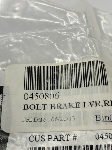 NOS OEM Genuine Polaris Righthand Brake Lever Bolt P/N 0450806 NEW - Photo 3/4