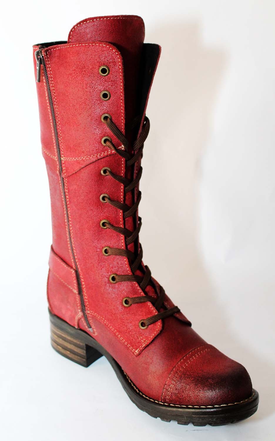 BOTTES Stiefel FEMMES CROUTE DE CUIR ROUGE T CHAUSSURES BOTTES Stiefel FEMMES CROUTE DE CUIR ROUGE T CHAUSSURES