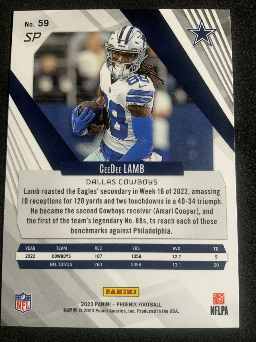 2023 Phoenix CeeDee Lamb Color Burst Rare SP Dallas Cowboys #59 | eBay