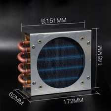Air-Cooled Fan Small Shell Condenser Radiator Freezer Copper Tube Heat Exchanger