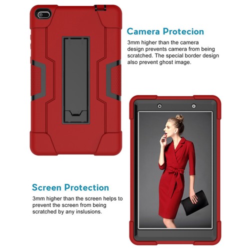 For Lenovo Tab E8 TB-8304F F1 Case Heavy Duty Rugged Anti-Impact Kickstand Cover - Picture 34 of 50