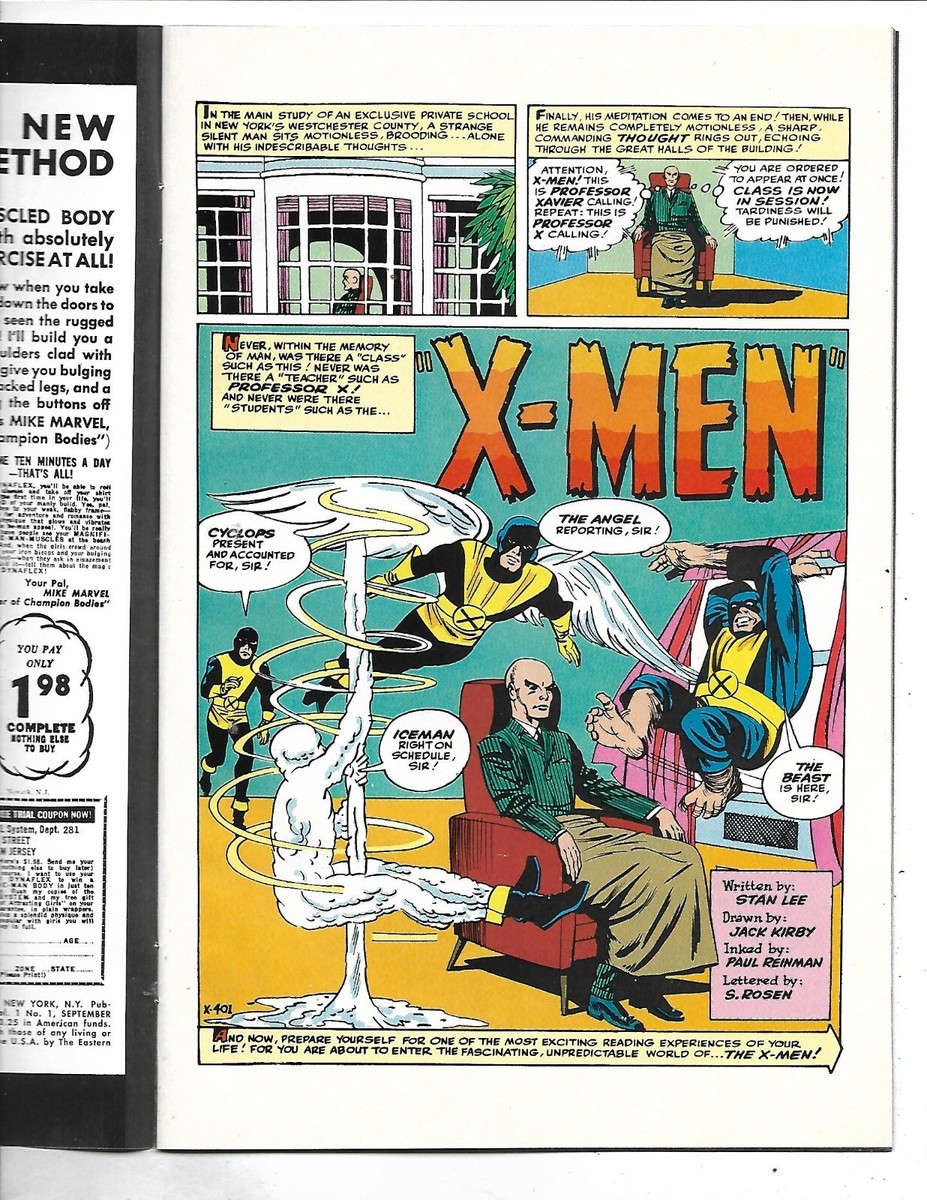 X-MEN#1(1963年刊行復刻版) CGC9.8点 アメコミリーフ Uncanny X-Men 1 Marvel 1963 CGC 6.5 Stan Lee Jack Kirby | eBay