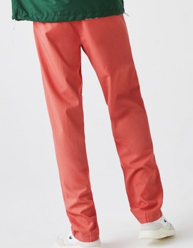BNWT Lacoste Loose Pants 34 Salmon HH1053 00 67G Guaranteed Original - Picture 11 of 12