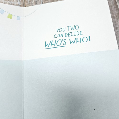 American Greetings Wedding Card 6x8 Better Half Avocados Blue Green - Picture 6 of 8