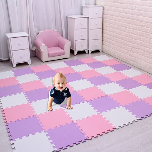 6/12PCS EVA Foam Mat Floor Mats Interlocking Heavy Duty Puzzle Baby Kids Playmat - Picture 2 of 20
