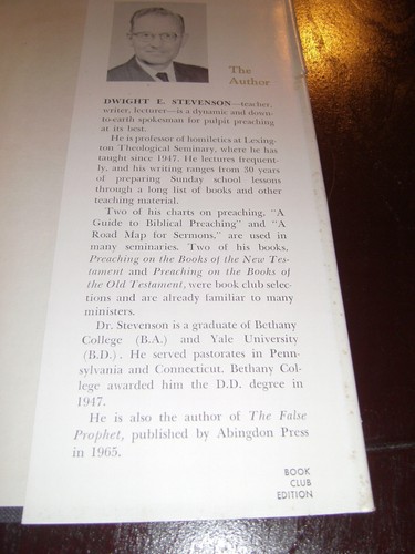 In The Biblical Preacher's Workshop Dwight E Stevenson 1967 HCDJ BCE PP $3.95 - Bild 11 von 12