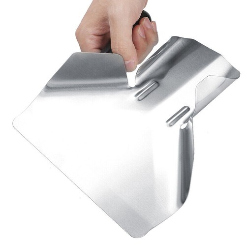 Hackschaufel Lebensmittelschaufel Edelstahl Pommes Schaufel Kunststoffgriff Griff Bagger - Bild 2 von 7