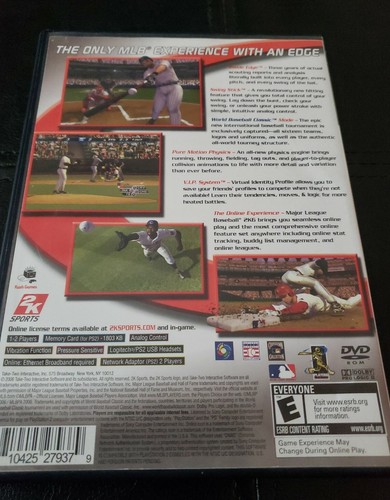 2K Sports Major League Baseball 2K6 (Sony PlayStation 2, 2006) PS2 Game w/Case - Picture 2 of 5