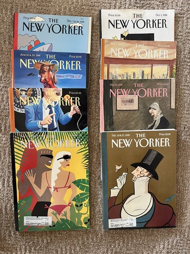 Vintage Lot of 8 New Yorker Magazines from 1995 + 1996 - w Labels But Great Cond - Bild 1 von 4